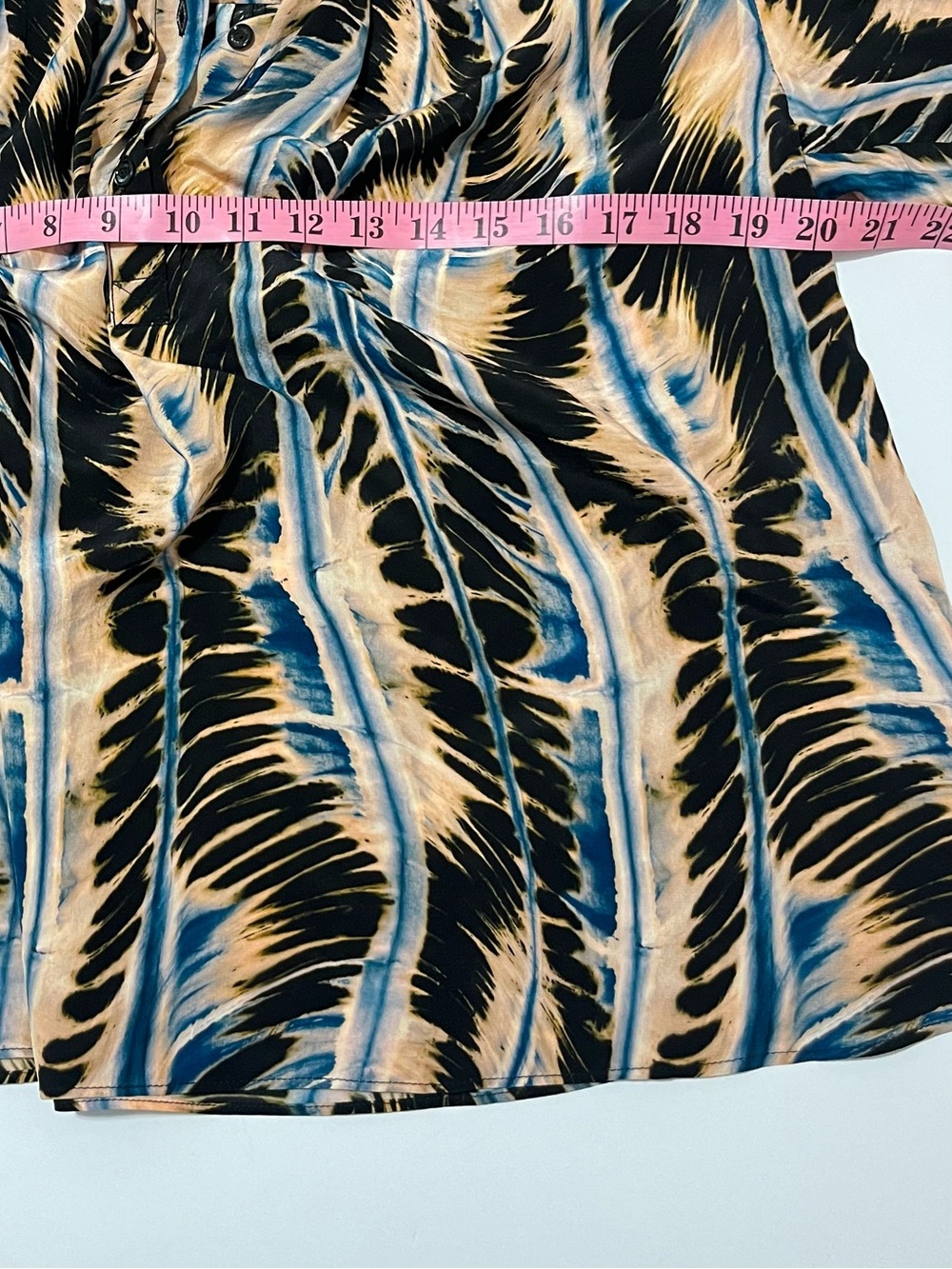 Ulla Johnson Nehir Printed Silk Blouse in River Multi - Picture 7 of 7